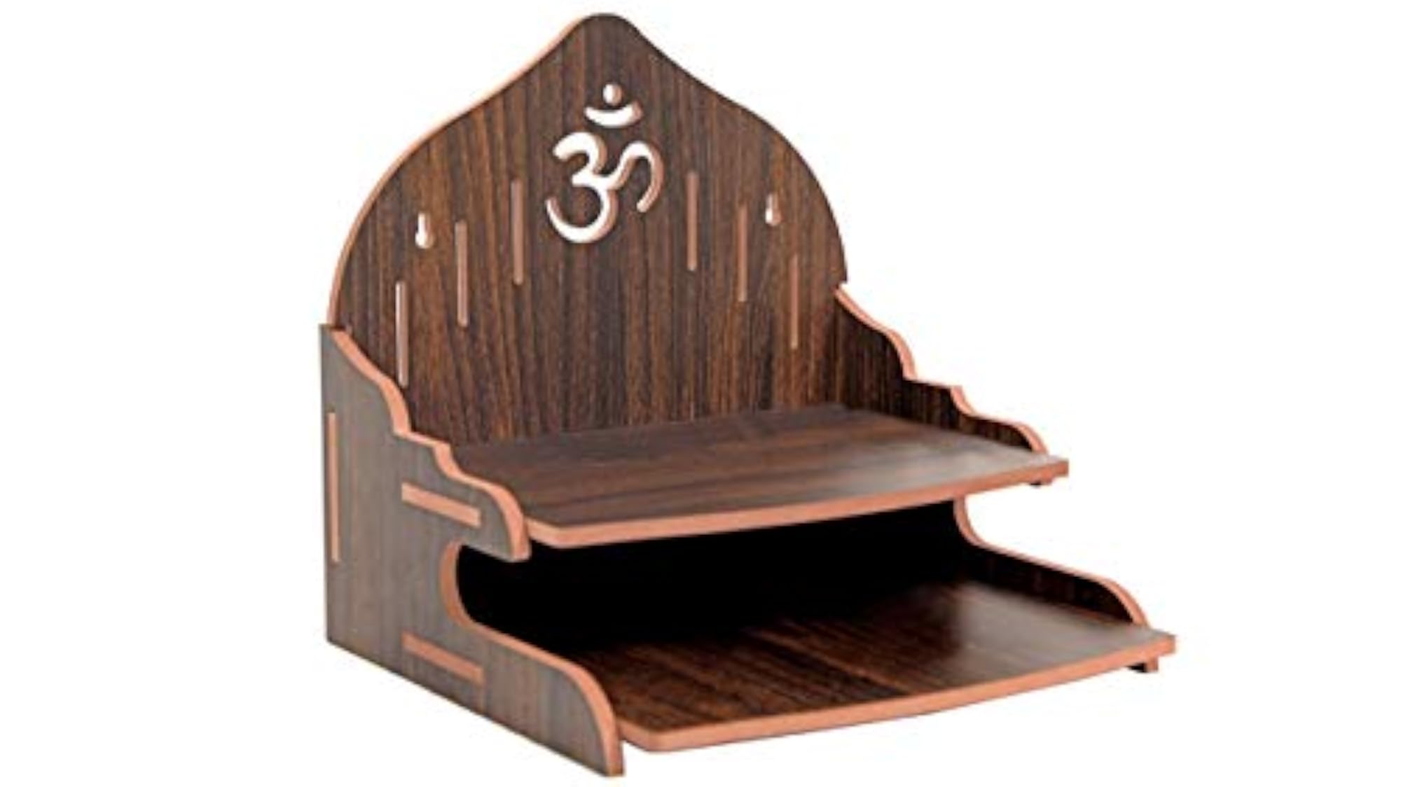 Dark Walnut Wall Mounted Temple